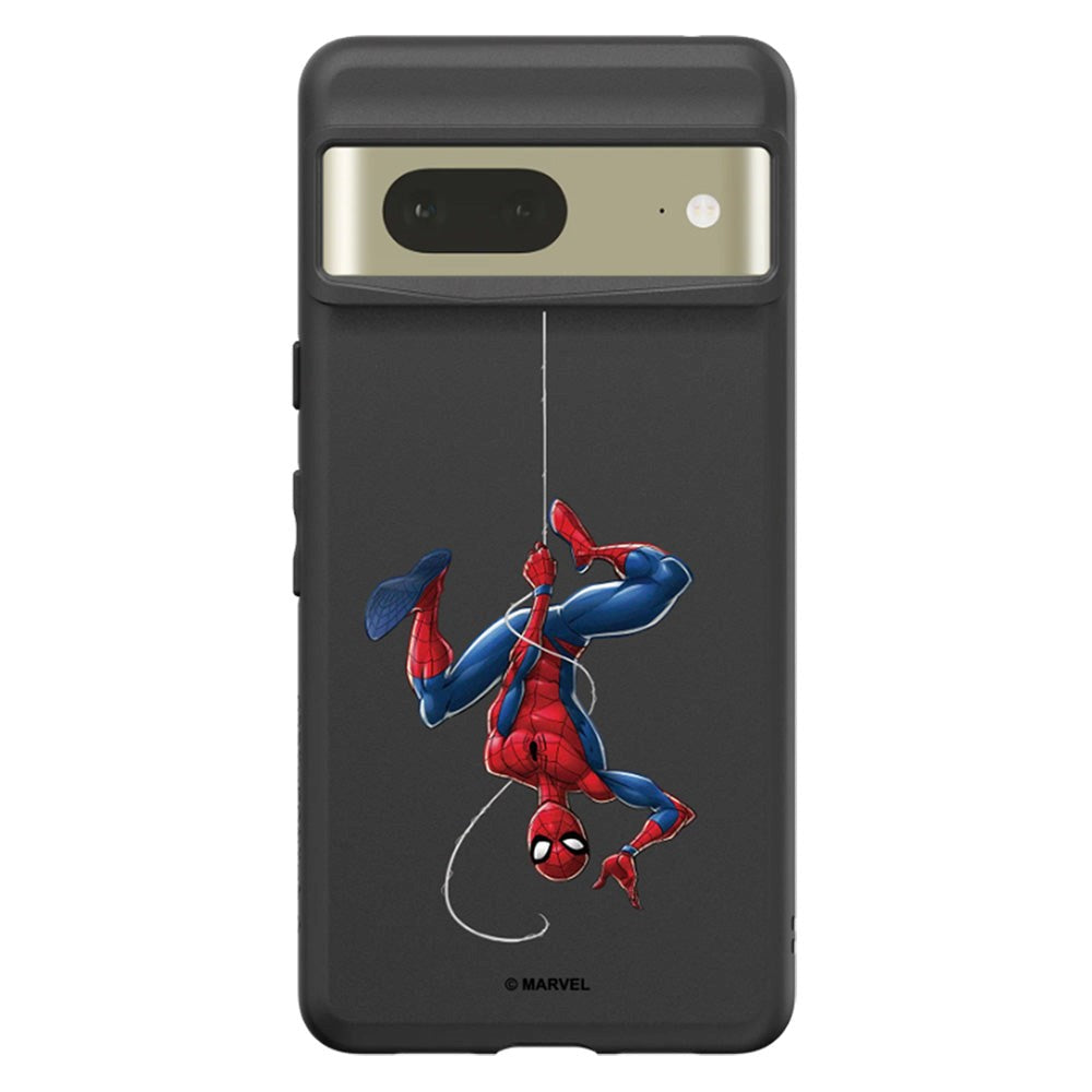 Google Pixel 7 RhinoShield SolidSuit Håndverker Deksel m. Marvel - Spider-man Upside Down