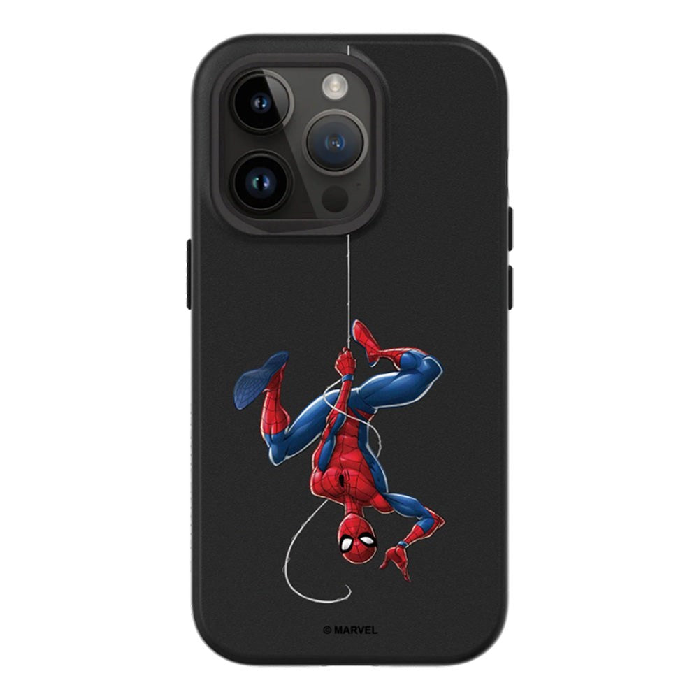 iPhone 14 Pro RhinoShield SolidSuit Håndverker Deksel med Marvel - Spider-man Upside Down