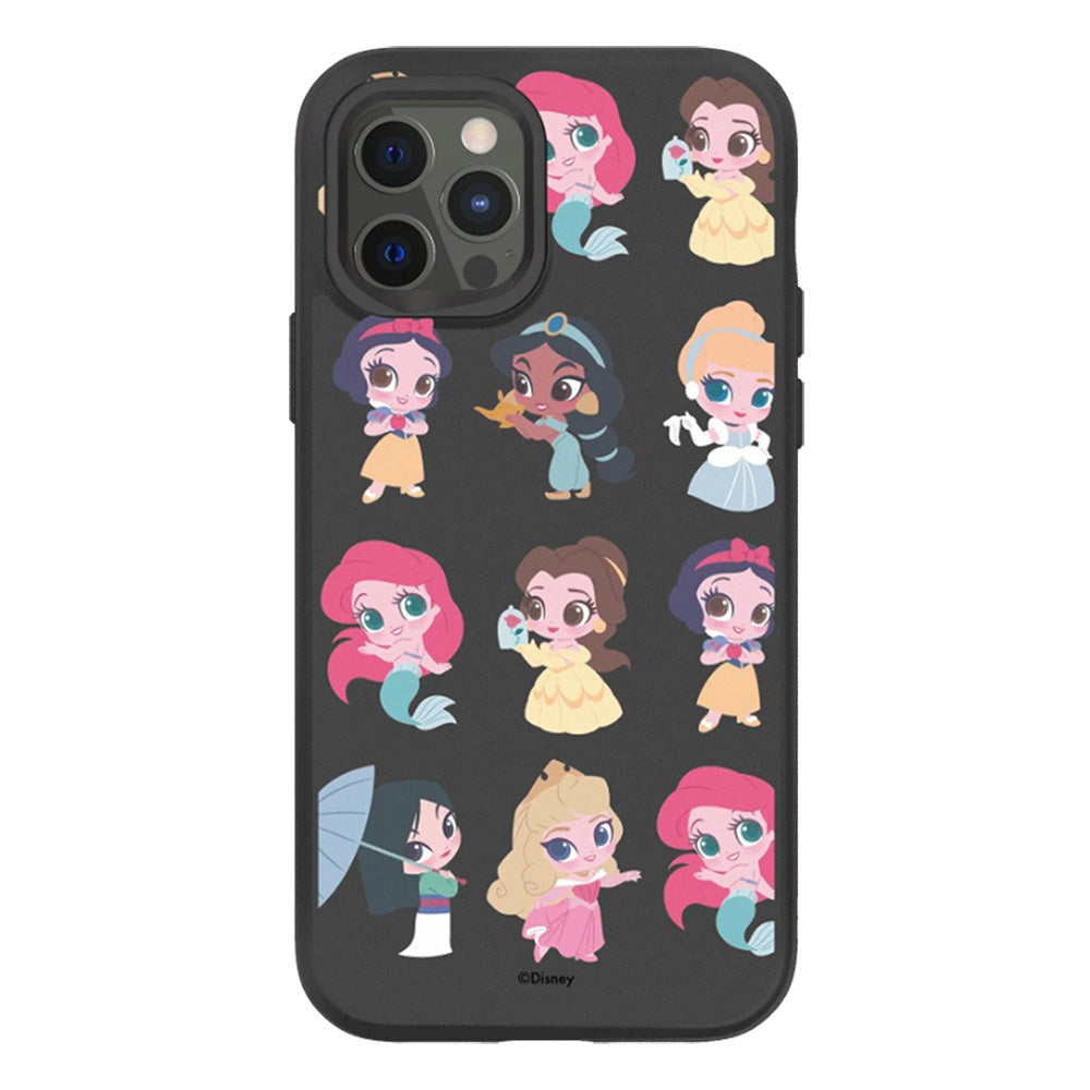 iPhone 12 / 12 Pro RhinoShield SolidSuit Håndverker Deksel med Disney Princess - Chibi Style