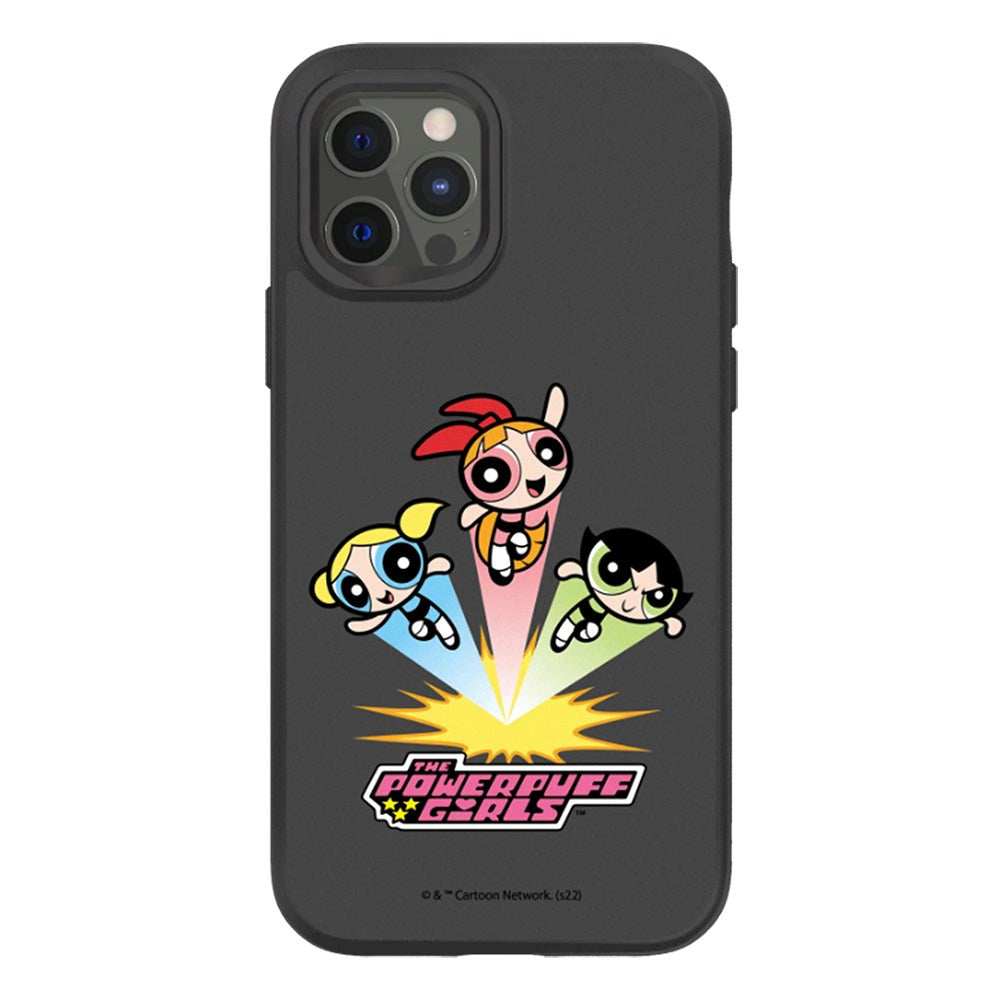 iPhone 12 / 12 Pro RhinoShield SolidSuit Håndverker Deksel med The Powerpuff Girls - Fly High