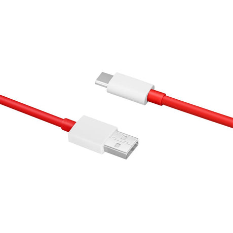 Original OnePlus USB-A til USB-C 10A Data- og Ladekabel 1m - Rød