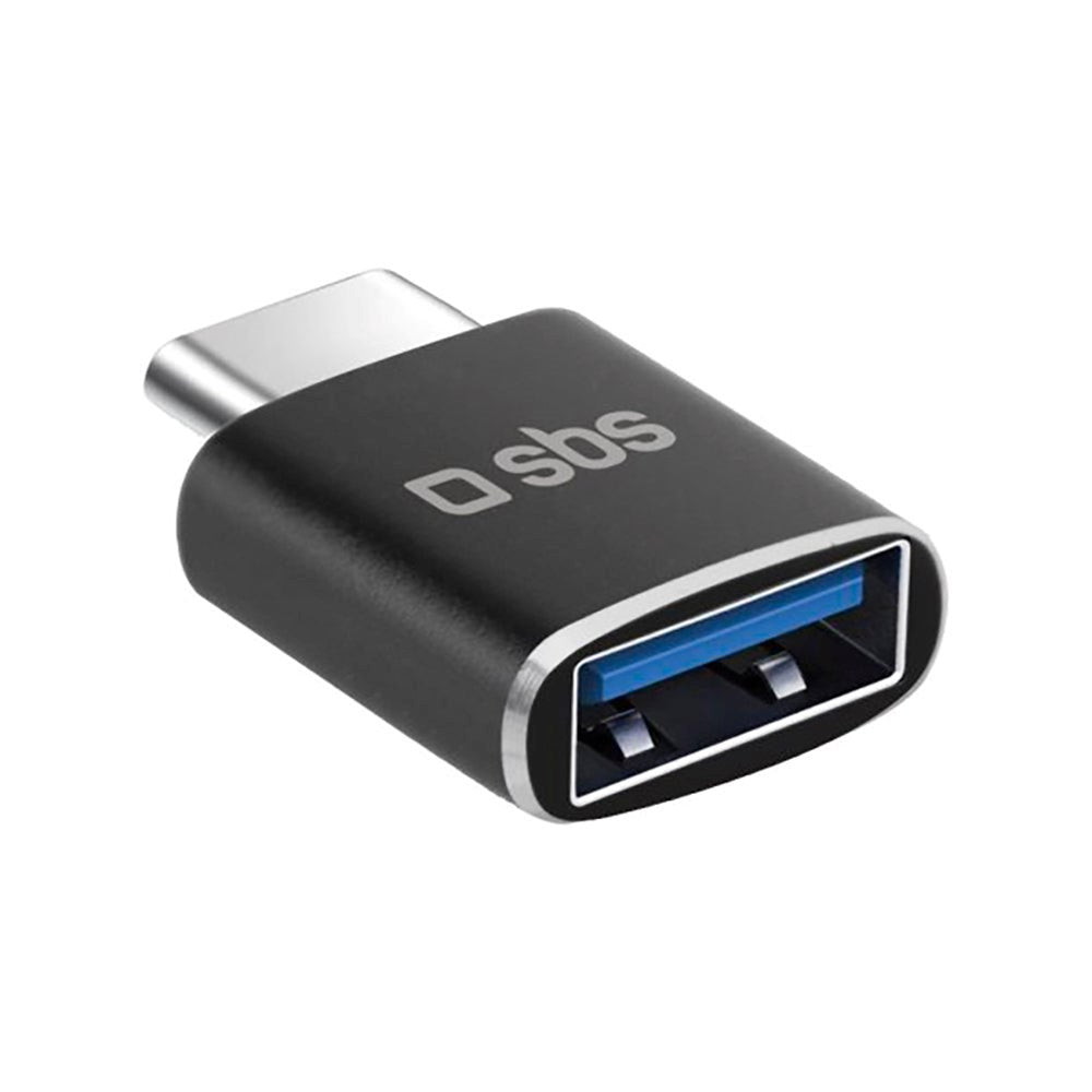 SBS OTG USB-A til USB-C Adapter - Svart