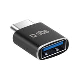 SBS OTG USB-A til USB-C Adapter - Svart