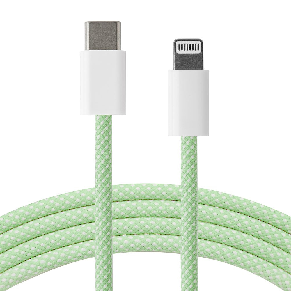 Xceed Braided USB-C til Lightning Kabel PD 60W - 1m - Grønn