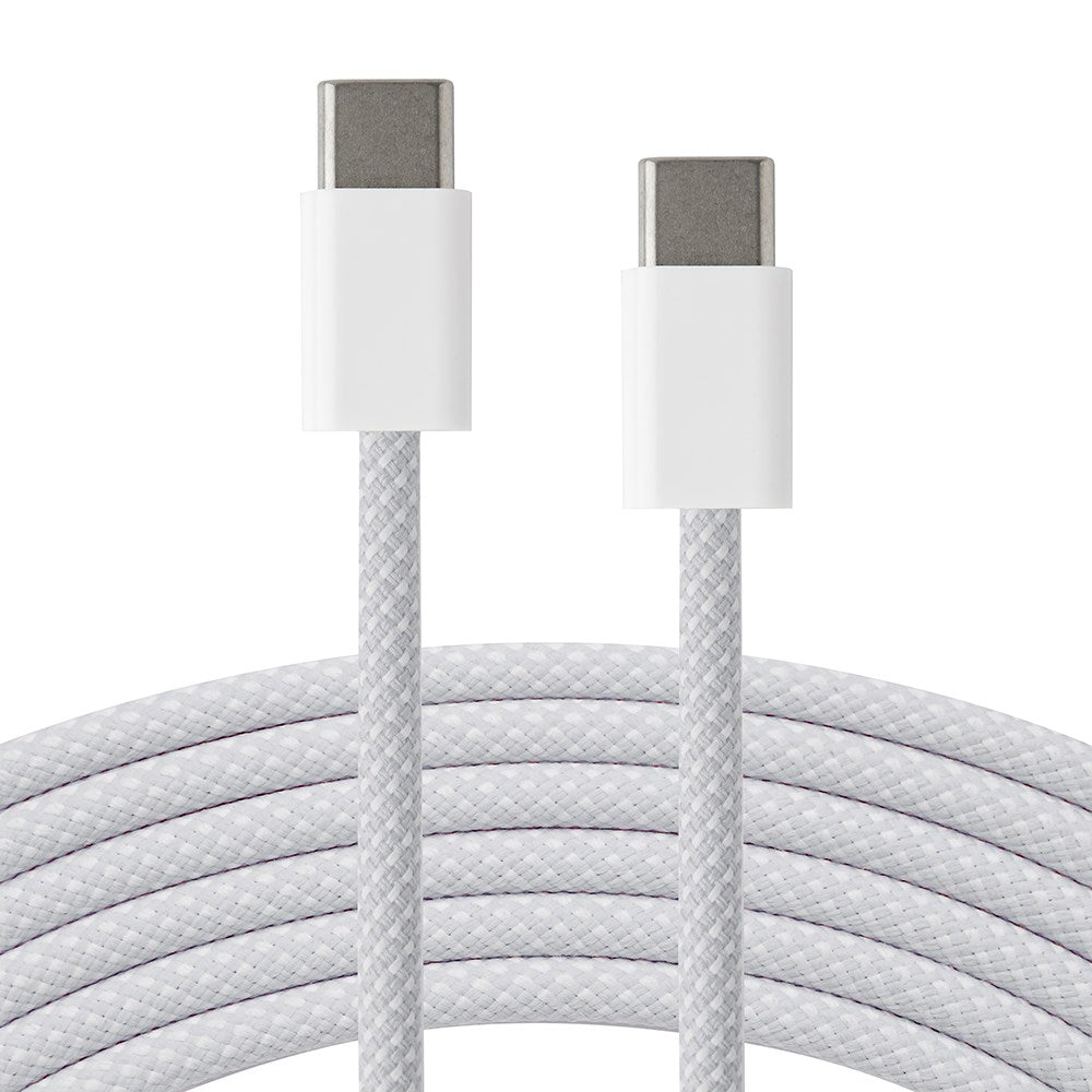 Xceed Braided USB-C til USB-C PD 60W - 2m - Hvit