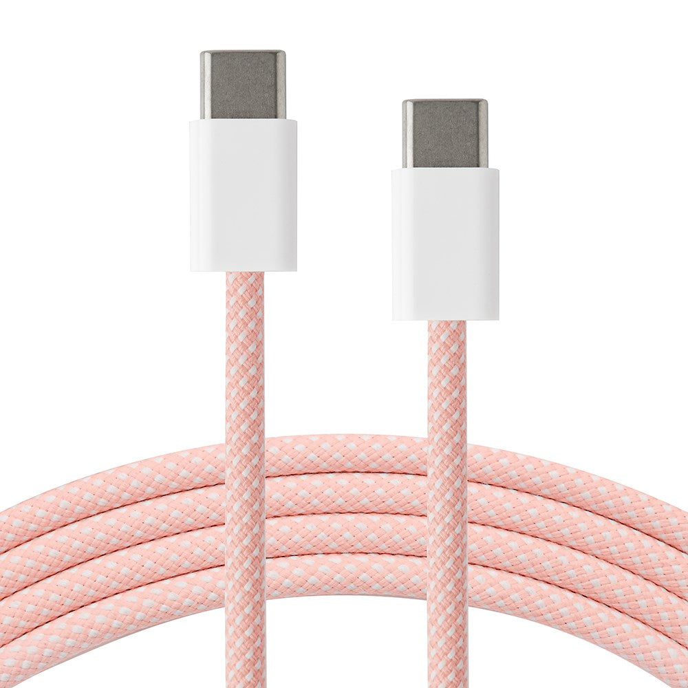 Xceed Braided USB-C til USB-C PD 60W - 1m - Rosa