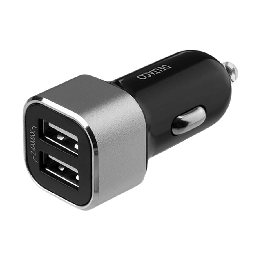 Deltaco 17W Billader 2 x USB-A - Sort