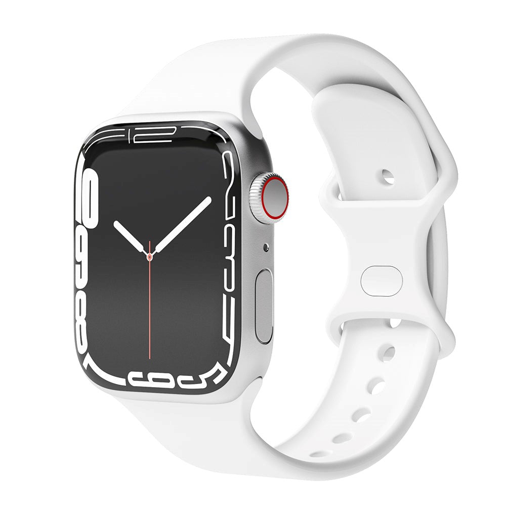 Vonmählen Apple Watch (38/40/SE/41/42mm) Loop Band Silikon Reim - Hvit