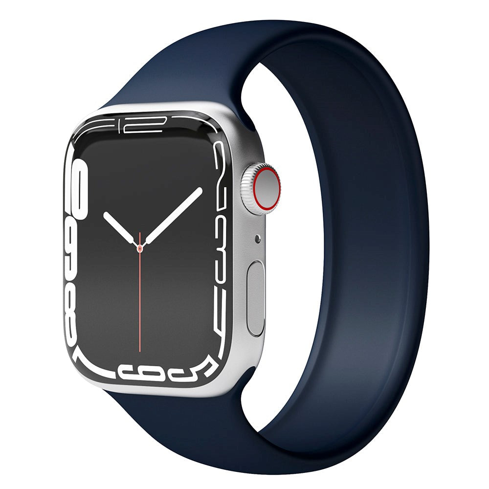 Vonmählen Apple Watch (38/40/SE/41/42mm) Solo Loop Band Small Silikon Reim - Blå