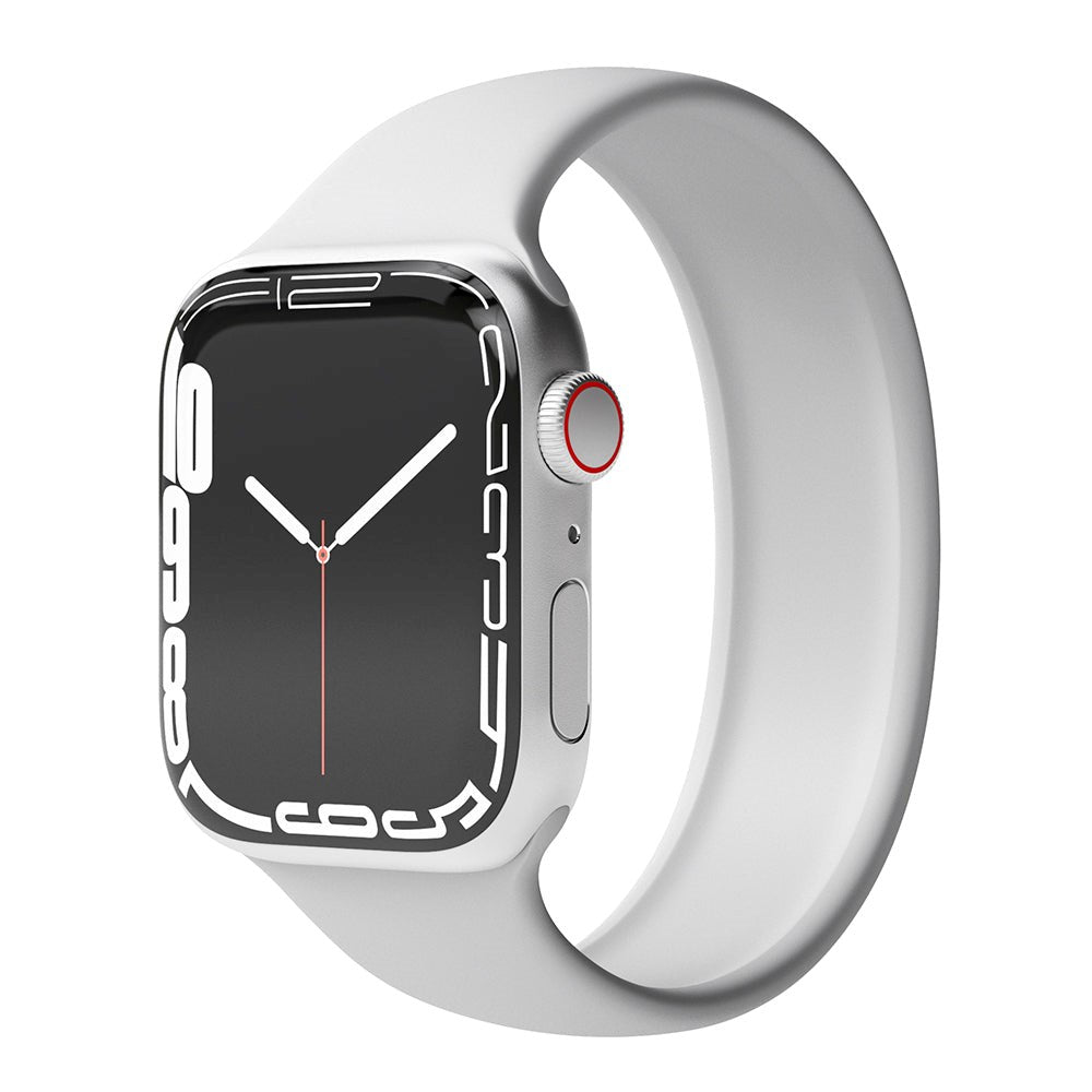 Vonmählen Apple Watch (42/44/SE/45/46/49mm) Solo Loop Band Small Silikon Reim - Grå