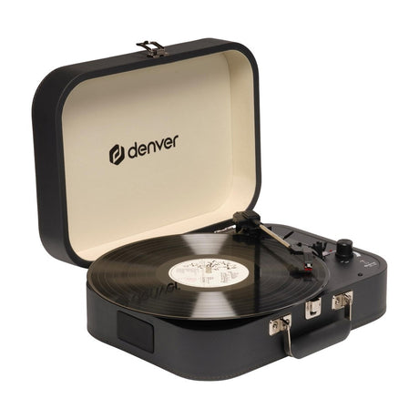 Denver VPL-130 Platespiller med 2 x 10W Høyttalere & Opptaksprogramvare - Svart