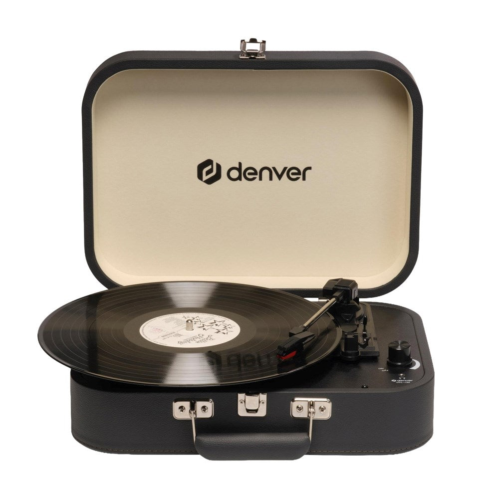 Denver VPL-130 Platespiller med 2 x 10W Høyttalere & Opptaksprogramvare - Svart