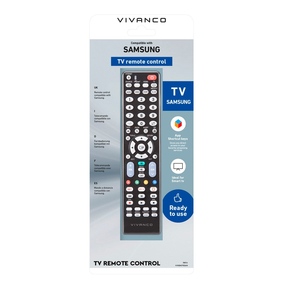 Vivanco Samsung Fjernkontroll for TV - Svart