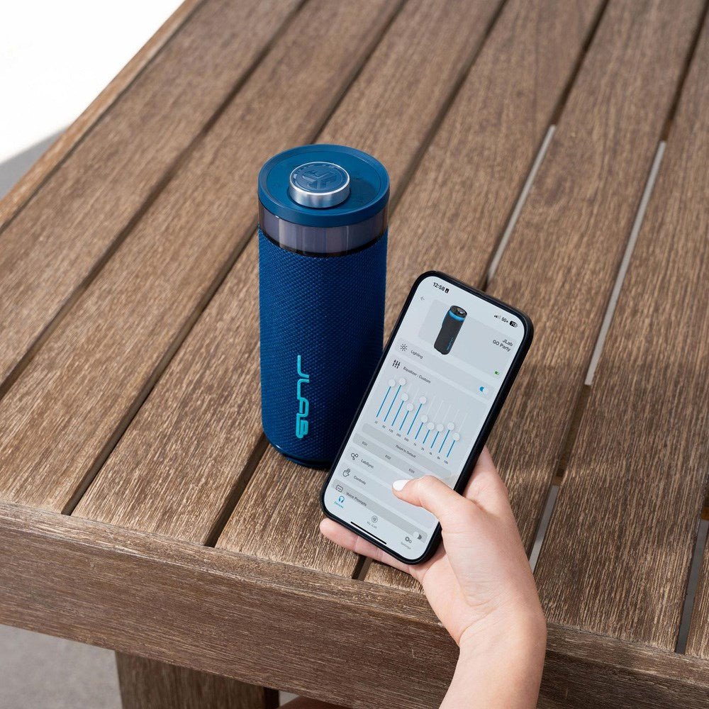 JLab Go Bluetooth Høyttaler med Lys - Blå