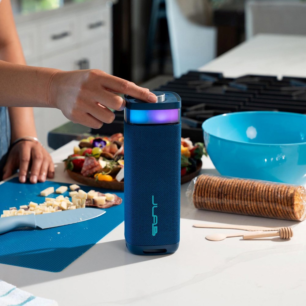JLab JBuds Bluetooth Høyttaler med Lys - Blå