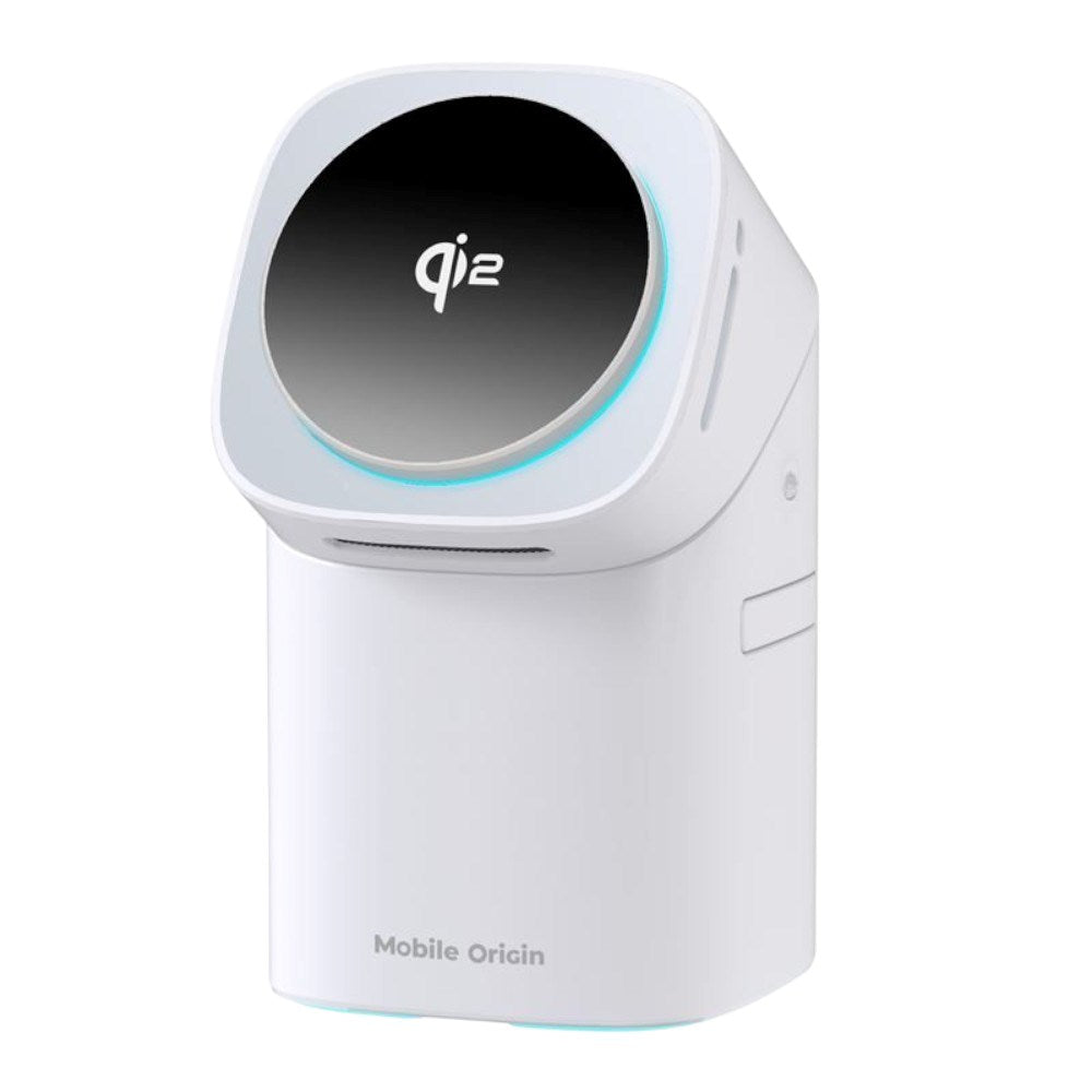3-i-1 Qi2 Trådløs Lader Mobile Origin - Telefon, Apple Watch & Øretelefoner – Hvit