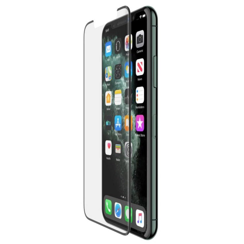 iPhone 11 Pro Max / Xs Max Belkin InvisiGlass UltraCurve Skjermbeskytter  - Case Friendly - Svart Ramme