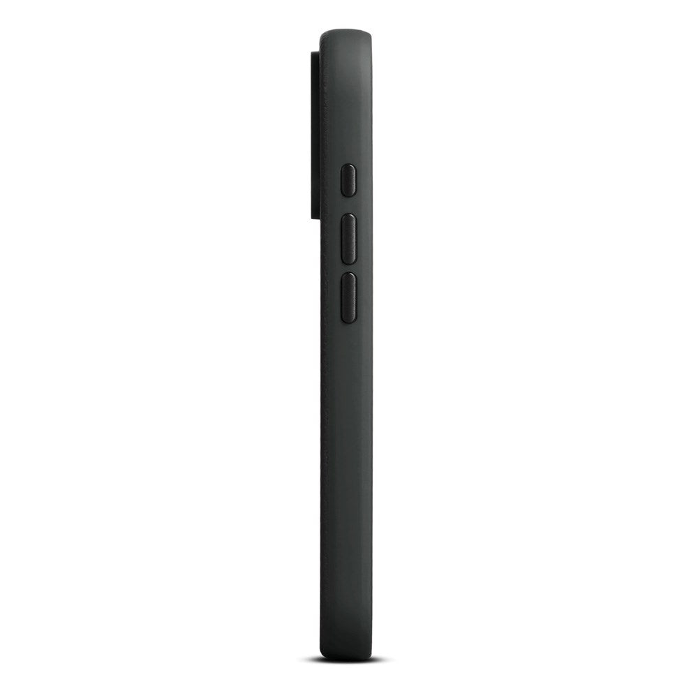 WOOLNUT iPhone 17 Pro Ekte Skinn Deksel - MagSafe Kompatibel - Svart