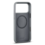 WOOLNUT iPhone 17 Pro Max Ekte Skinn Deksel - MagSafe Kompatibel - Grå