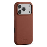 iPhone 18 Pro Max WOOLNUT Ekte Skinn Deksel - MagSafe Kompatibel - Brun