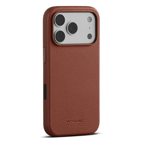 iPhone 18 Pro Max WOOLNUT Ekte Skinn Deksel - MagSafe Kompatibel - Brun