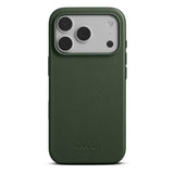 iPhone 18 Pro WOOLNUT Ekte Skinn Deksel - MagSafe Kompatibel - Grønn