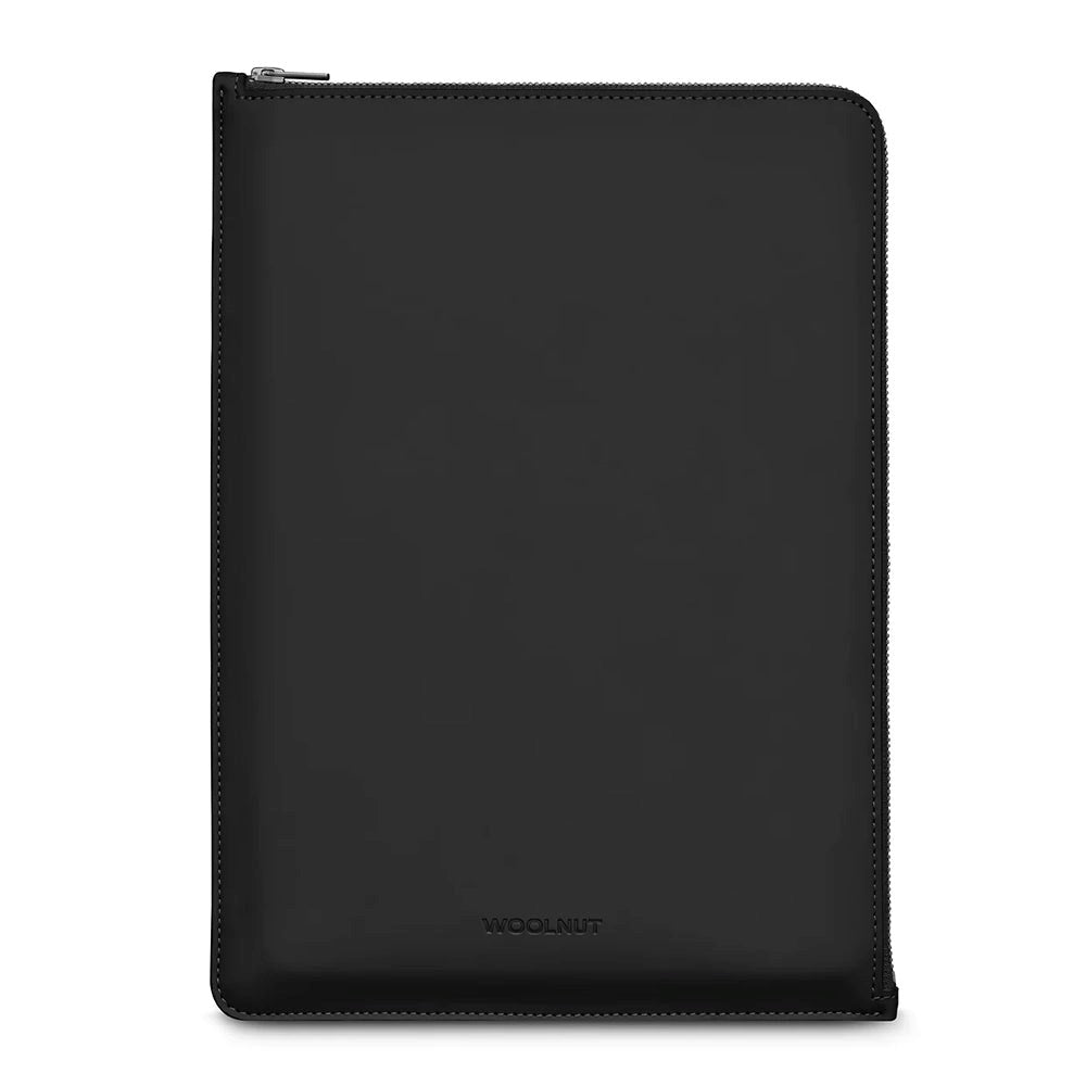 Woolnut Coated Folio Kunstskinn Sleeve for MacBook / Laptop 13" / 14" (315 x 230mm) - Svart