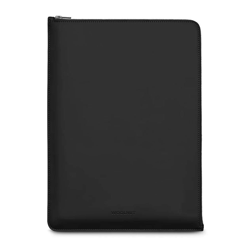 Woolnut Coated Folio Kunstskinn Sleeve for MacBook / Laptop 16" (360 x 250mm) - Svart