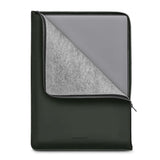 Woolnut Coated Folio Kunstskinn Sleeve for MacBook / Laptop 16" (360 x 250mm) - Grønn