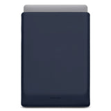 Woolnut Coated Kunstskinn Sleeve for MacBook / Laptop (370 x 260mm) - Blå