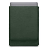 Woolnut Ekte Skinn Sleeve for MacBook / Laptop 15" (350 x 245mm) - Grønn