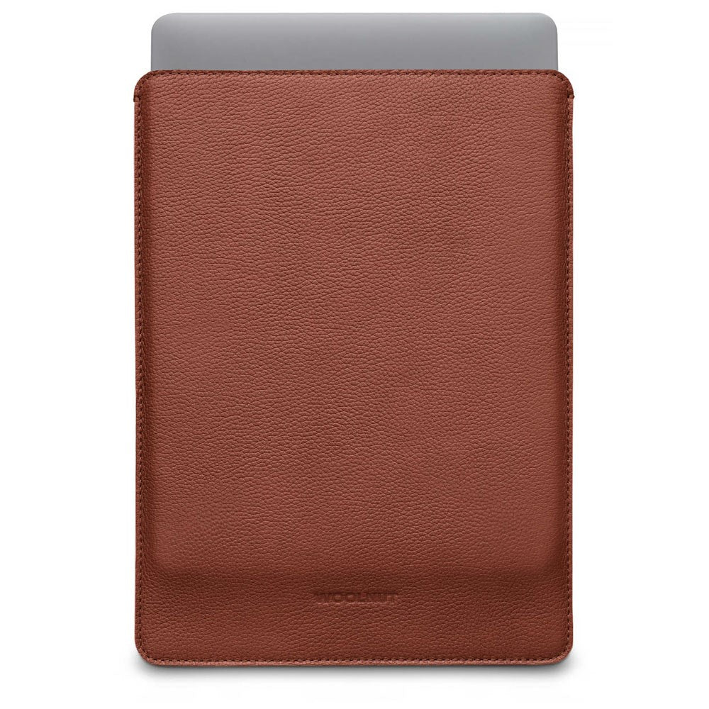 Woolnut MacBook Pro 14" M5 / M4 / M3 / M2 / M1 (2025 / 2021) Ekte Skinn Folio Sleeve - 24.5 x 33 cm - Brun