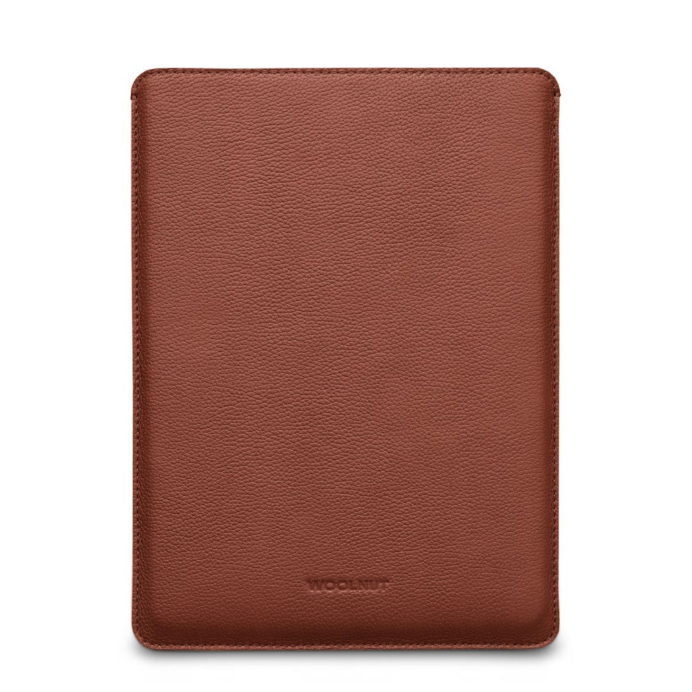 Woolnut MacBook Pro 14" M5 / M4 / M3 / M2 / M1 (2025 / 2021) Ekte Skinn Folio Sleeve - 24.5 x 33 cm - Brun