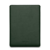 Woolnut MacBook Pro 14" M5 / M4 / M3 / M2 / M1 (2025 / 2021) Ekte Skinn Folio Sleeve - 24.5 x 33 cm - Grønn