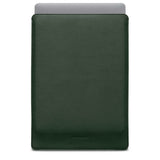 Woolnut MacBook Pro 16" M4 / M3 / M2 / M1 (2024 - 2021) Ekte Skinn Folio Sleeve - 27.5 x 37.5 cm - Grønn