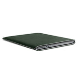 Woolnut MacBook Pro 16" M4 / M3 / M2 / M1 (2024 - 2021) Ekte Skinn Folio Sleeve - 27.5 x 37.5 cm - Grønn
