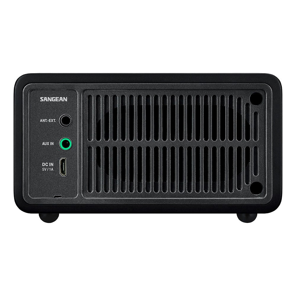 SANGEAN Genuine Mini WR7 Trådløs Bluetooth - Høyttaler m. Radio - Svart