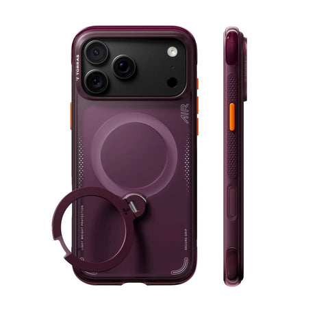 iPhone 18 Pro / 17 Pro TORRAS Ostand Q3 Air Deksel - MagSafe Kompatibel - Lilla