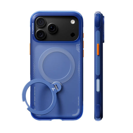 iPhone 18 Pro Max / 17 Pro Max TORRAS Ostand Q3 Air Deksel - MagSafe Kompatibel - Arctic Blue