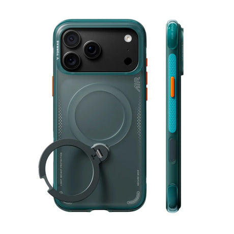 iPhone 18 Pro Max / 17 Pro Max TORRAS Ostand Q3 Air Deksel - MagSafe Kompatibel - Grønn