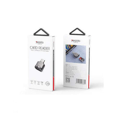 Yesido MicroSD Kortleser Adapter m. USB-C – Grå