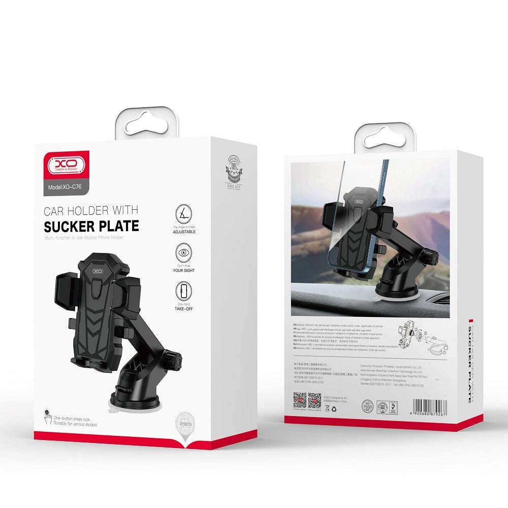 XO Dashboard Mount - Mobiltelefonholder til Bilen - Sort